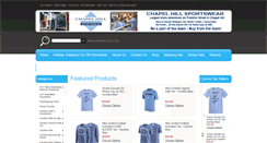 Desktop Screenshot of chapelhillsportswear.com